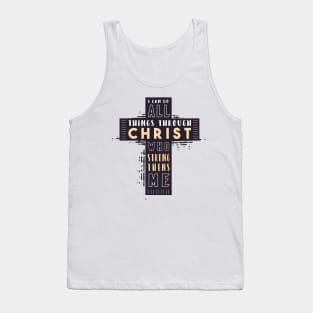 Bible verse | cross quote Tank Top